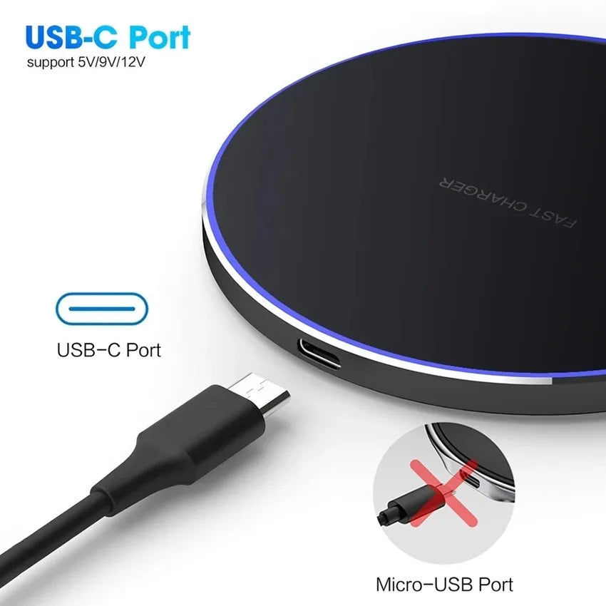 100W Fast Wireless Charging Pad & Stand