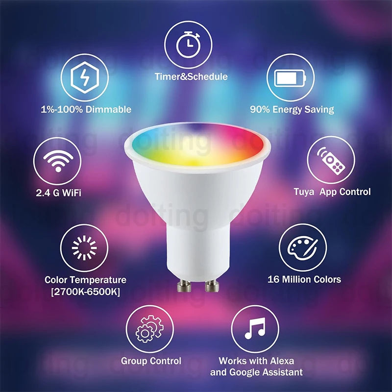 WiFi GU10 LED Smart Bulb